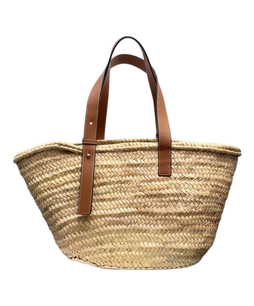 LOEWE（ロエベ）LOEWE (ロエベ) バスケットバッグ ナチュラル×タン サイズ:ラージの古着・服飾アイテム
