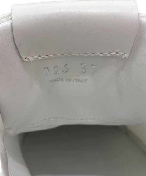 MIU MIU（ミュウミュウ）MIU MIU (ミュウミュウ) フラットフォームローカットスニーカー ホワイト サイズ:37の古着・服飾アイテム