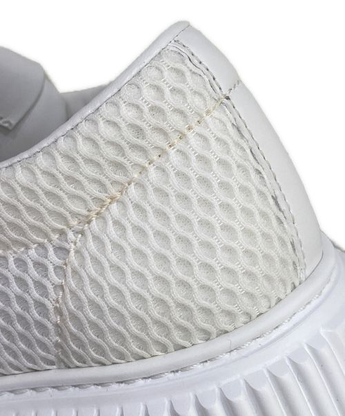 MIU MIU（ミュウミュウ）MIU MIU (ミュウミュウ) フラットフォームローカットスニーカー ホワイト サイズ:37の古着・服飾アイテム