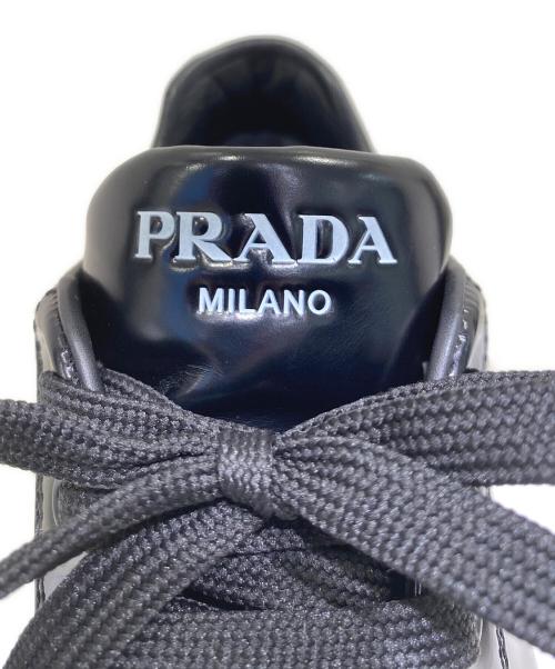 PRADA（プラダ）PRADA (プラダ) ローカットスニーカー ブラック サイズ:37　1/2の古着・服飾アイテム