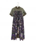 sacaiサカイ）の古着「Nylon Bomber Dress Floral Print」｜マルチカラー