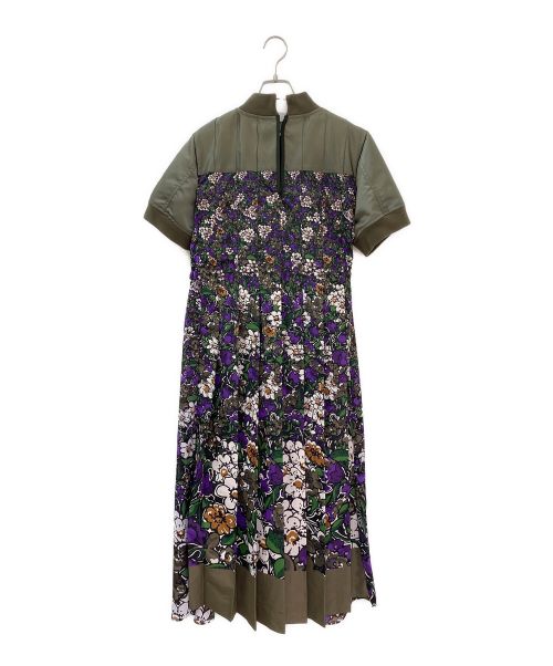 sacai（サカイ）sacai (サカイ) Nylon Bomber Dress Floral Print マルチカラー サイズ:2の古着・服飾アイテム