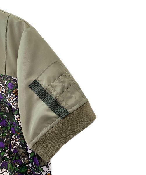 sacai（サカイ）sacai (サカイ) Nylon Bomber Dress Floral Print マルチカラー サイズ:2の古着・服飾アイテム