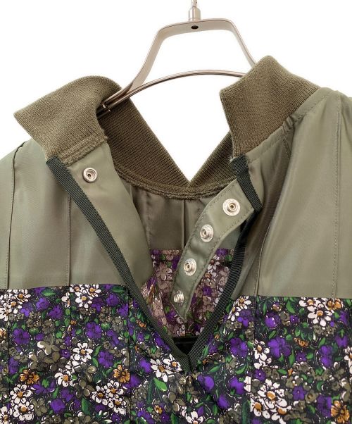 sacai（サカイ）sacai (サカイ) Nylon Bomber Dress Floral Print マルチカラー サイズ:2の古着・服飾アイテム