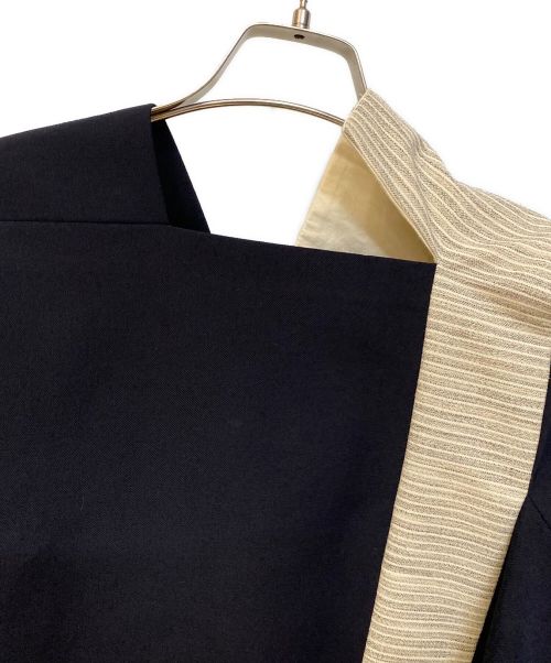 COMME des GARCONS（コムデギャルソン）COMME des GARCONS (コムデギャルソン) 23AW 変型ハーフスリーブジャケット ネイビー×アイボリー サイズ:Mの古着・服飾アイテム