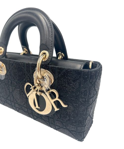 Christian Dior（クリスチャン ディオール）Christian Dior (クリスチャン ディオール) LADY D-JOY バッグ スモール ブラック サイズ:スモールの古着・服飾アイテム