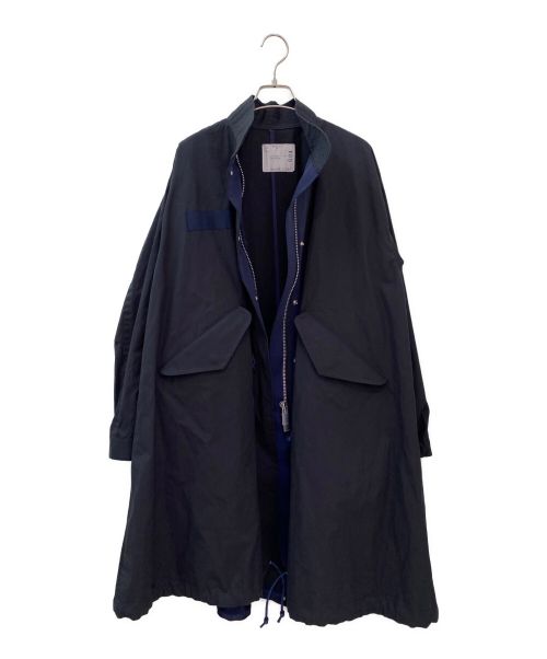 sacai（サカイ）sacai (サカイ) オーバーサイズモッズコート ブラック サイズ:2の古着・服飾アイテム
