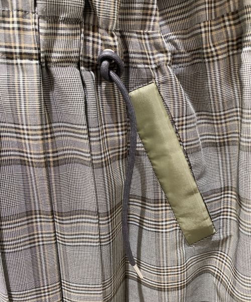 sacai（サカイ）sacai (サカイ) グレンチェックドッキングワンピース オリーブ サイズ:2の古着・服飾アイテム