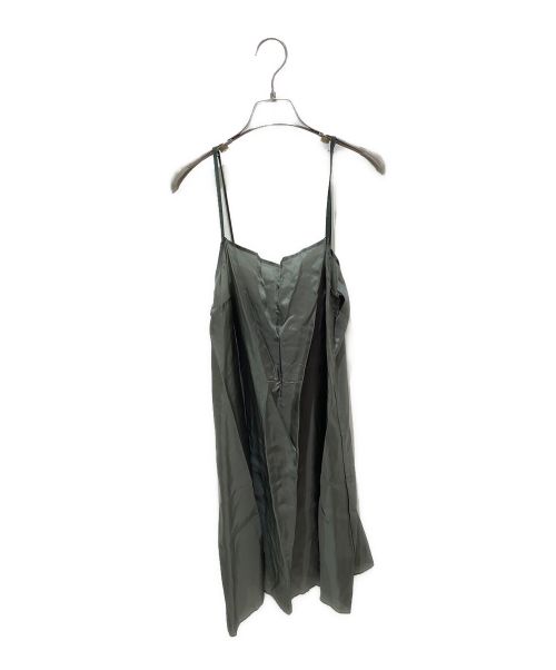 sacai（サカイ）sacai (サカイ) グレンチェックドッキングワンピース オリーブ サイズ:2の古着・服飾アイテム
