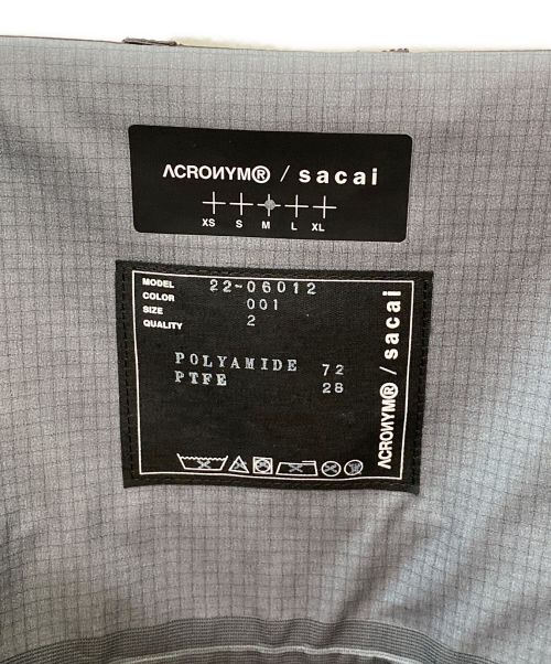 sacai（サカイ）sacai (サカイ) ACRONYM (アクロニウム) テック DRES ワンピース ブラック サイズ:2の古着・服飾アイテム