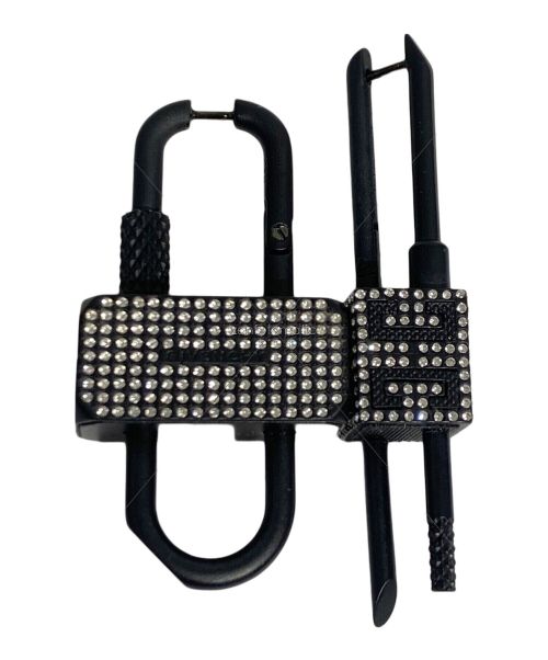 GIVENCHY（ジバンシィ）GIVENCHY (ジバンシィ) フェム クリスタル ロック アシンメトリー ブラック サイズ:-の古着・服飾アイテム