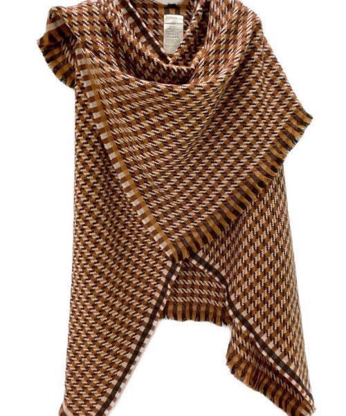 FENDI（フェンディ）FENDI (フェンディ) バックロゴウールポンチョ ブラウン サイズ:Freeの古着・服飾アイテム