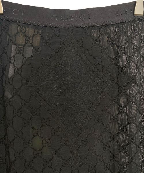 GUCCI（グッチ）GUCCI (グッチ) GGチュールスカート (GG tulle skirt) ブラック サイズ:XSの古着・服飾アイテム