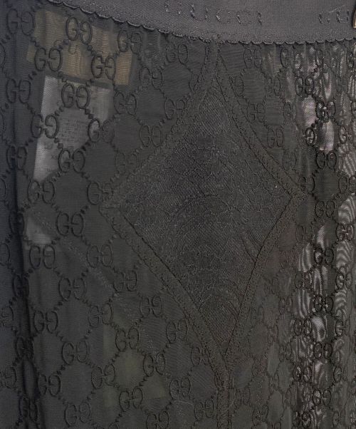 GUCCI（グッチ）GUCCI (グッチ) GGチュールスカート (GG tulle skirt) ブラック サイズ:XSの古着・服飾アイテム