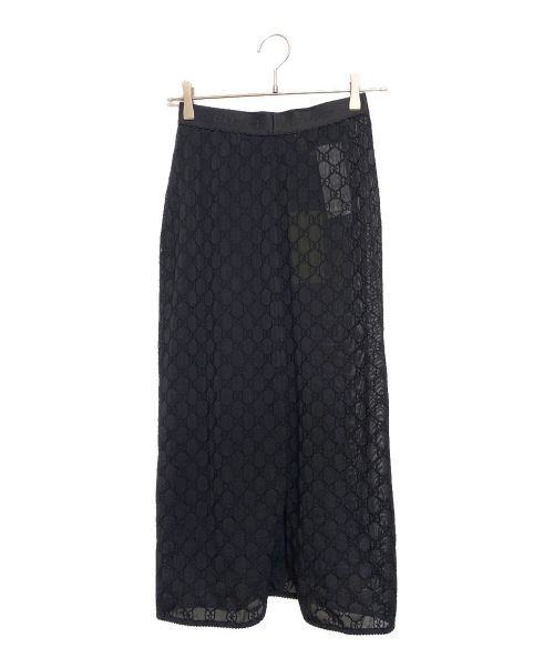 GUCCI（グッチ）GUCCI (グッチ) GGチュールスカート (GG tulle skirt) ブラック サイズ:XSの古着・服飾アイテム