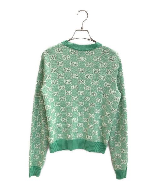 GUCCI（グッチ）GUCCI (グッチ) GGアナグラムニットカーディガン グリーン サイズ:ＸＳの古着・服飾アイテム