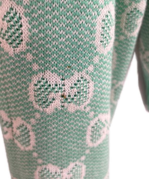 GUCCI（グッチ）GUCCI (グッチ) GGアナグラムニットカーディガン グリーン サイズ:ＸＳの古着・服飾アイテム