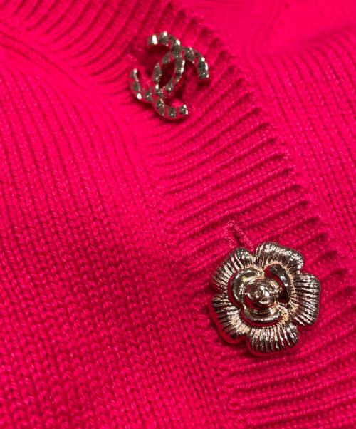 CHANEL（シャネル）CHANEL (シャネル) ココマークボタンジャンプスーツ フーシャピンク×ゴールド サイズ:38の古着・服飾アイテム