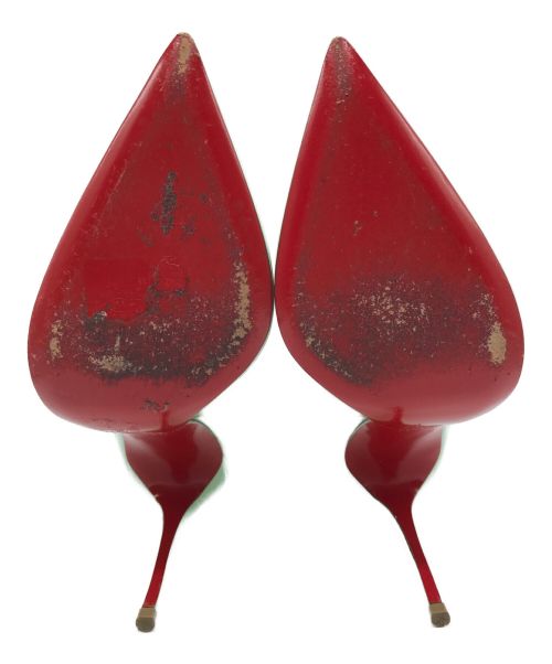 Christian Louboutin（クリスチャン・ルブタン）Christian Louboutin (クリスチャン・ルブタン) ポインテッドトゥヒールパンプス ライトグリーン サイズ:36 1/2の古着・服飾アイテム