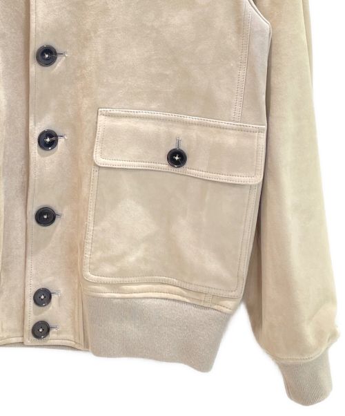 1945 CA（イチキュウヨンゴシーエー）1945 CA (イチキュウヨンゴシーエー) スウェードブルゾン アイボリー サイズ:46の古着・服飾アイテム