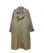 AURALEEオーラリー）の古着「WASHED FINX SILK CHAMBRAY TRENCH COAT（ウォッシュドフィンクスシルクシャンブレートレンチコート）」｜カーキ
