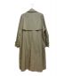 AURALEE (オーラリー) WASHED FINX SILK CHAMBRAY TRENCH COAT（ウォッシュドフィンクスシルクシャンブレートレンチコート） カーキ サイズ:4：59800円