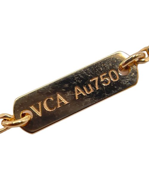 VAN CLEEF & ARPELS（ヴァンクリーフ＆アーペル）VAN CLEEF & ARPELS (ヴァンクリーフ＆アーペル) ヴィンテージアルハンブラネックレス シルバーオブディジアン 1Pダイヤ　 サイズ:ヴィンテージの古着・服飾アイテム