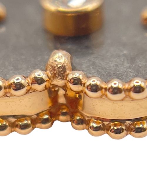 VAN CLEEF & ARPELS（ヴァンクリーフ＆アーペル）VAN CLEEF & ARPELS (ヴァンクリーフ＆アーペル) ヴィンテージアルハンブラネックレス シルバーオブディジアン 1Pダイヤ　 サイズ:ヴィンテージの古着・服飾アイテム