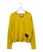 GUCCIグッチ）の古着「1921Vネックニット」｜イエロー