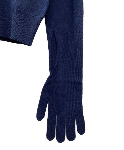 LOEWE（ロエベ）LOEWE (ロエベ) アナグラム柄ニット ネイビー サイズ:XSの古着・服飾アイテム