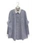 CELINE（セリーヌ）の古着「ストライプ オーバーサイズ シャツ 」｜スカイブルー×ホワイト