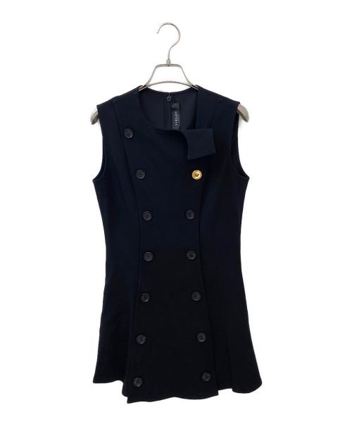 VERSACE（ヴェルサーチ）VERSACE (ヴェルサーチェ) エレガントドレス ブラック サイズ:38の古着・服飾アイテム