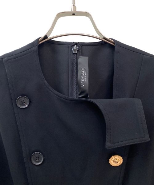 VERSACE（ヴェルサーチ）VERSACE (ヴェルサーチェ) エレガントドレス ブラック サイズ:38の古着・服飾アイテム