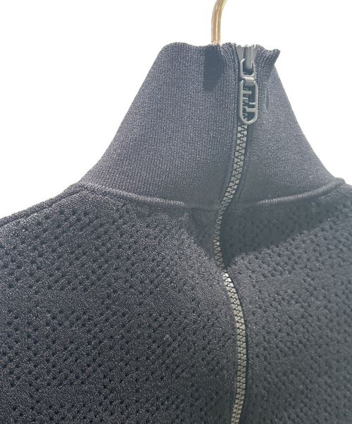 FENDI（フェンディ）FENDI (フェンディ) FFロゴ レースニット ドレス ブラック サイズ:36の古着・服飾アイテム
