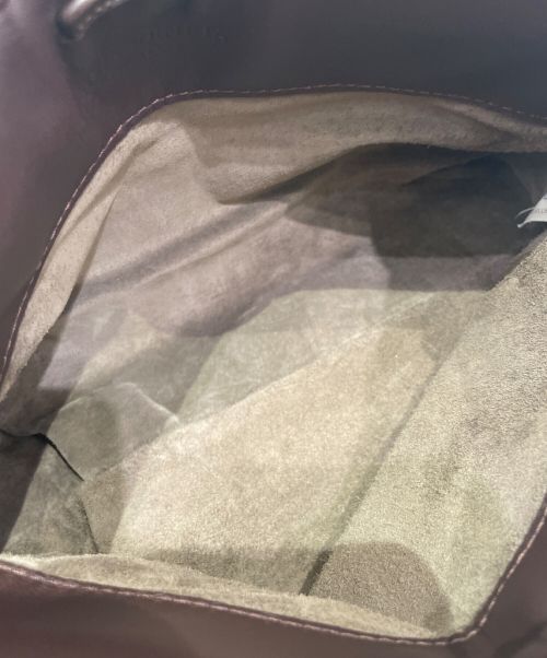 BOTTEGA VENETA（ボッテガベネタ）BOTTEGA VENETA (ボッテガベネタ) イントレチャートセミショルダーバッグ ブラウンの古着・服飾アイテム