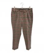 PT01ピーティーゼロウーノ）の古着「チェックスラックス」｜ブラウン