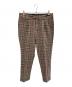 PT01（ピーティーゼロウーノ）の古着「チェックスラックス」｜ブラウン