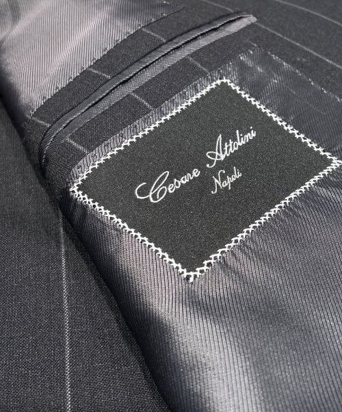 CESARE ATTOLINI（チェザレ・アットリーニ）CESARE ATTOLINI (チェザレ・アットリーニ) セットアップスーツ グレー サイズ:48の古着・服飾アイテム