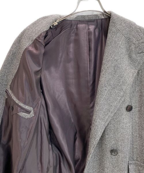 Luca Grassia（ルカ グラッシア）Luca Grassia (ルカ グラッシア) ダブルブレストベルトコート ライトグレー サイズ:50の古着・服飾アイテム