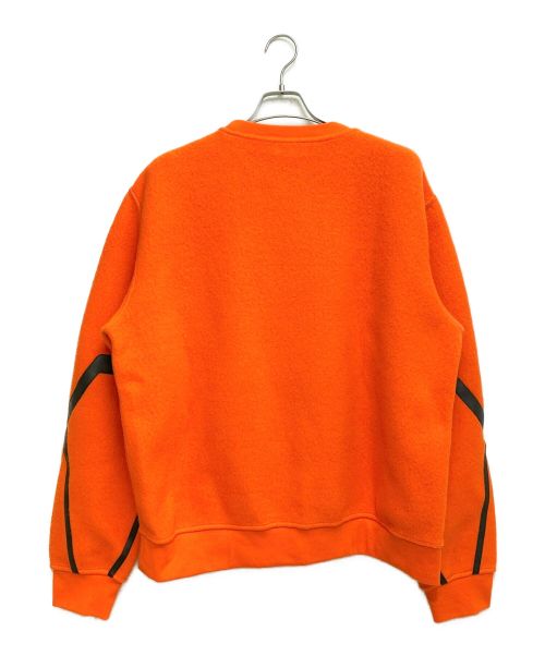 HERMES（エルメス）HERMES (エルメス) フロントポケット起毛スウェット オレンジ サイズ:XLの古着・服飾アイテム