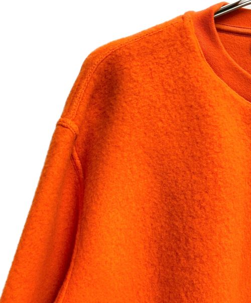 HERMES（エルメス）HERMES (エルメス) フロントポケット起毛スウェット オレンジ サイズ:XLの古着・服飾アイテム