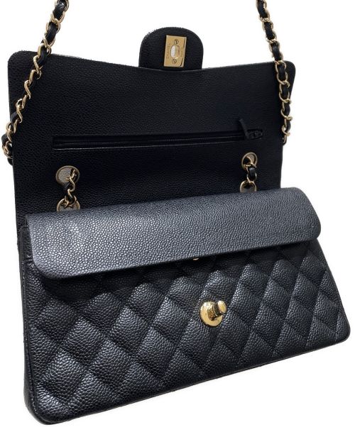CHANEL（シャネル）CHANEL (シャネル) マトラッセ25 ブラック×ゴールド サイズ:25の古着・服飾アイテム