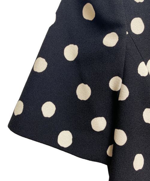 Saint Laurent Paris（サンローランパリ）Saint Laurent Paris (サンローランパリ) ドットワンピース ブラック サイズ:34の古着・服飾アイテム