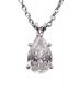 HARRY WINSTON（ハリーウィンストン）の古着「ぺア シェイプ ソリティア ペンダント ネックレス」
