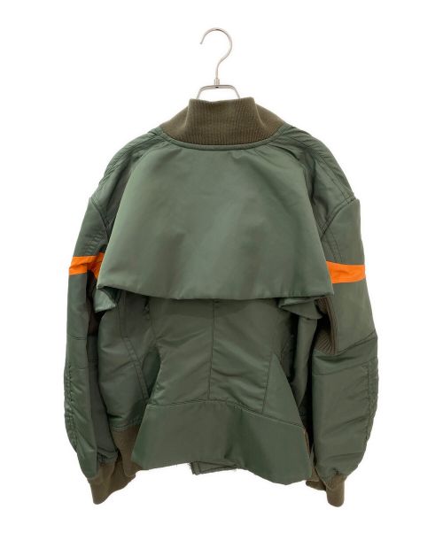 sacai（サカイ）sacai (サカイ) ドローコードブルゾン カーキ サイズ:3の古着・服飾アイテム