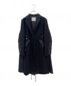 sacaiサカイ）の古着「WOOL MELTON CHESTER COAT」｜ブラック