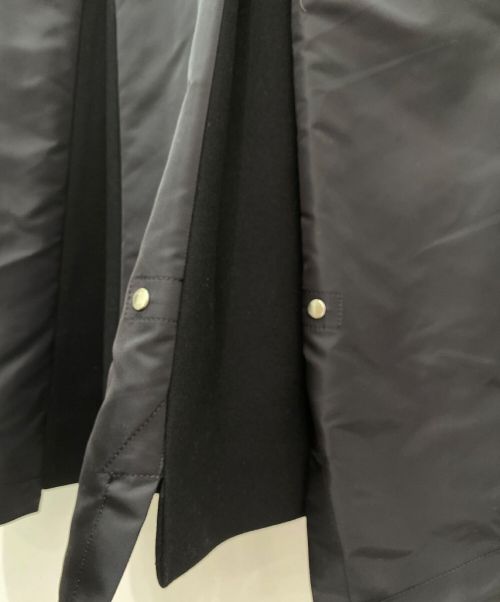 sacai（サカイ）sacai (サカイ) WOOL MELTON CHESTER COAT ブラック サイズ:1の古着・服飾アイテム