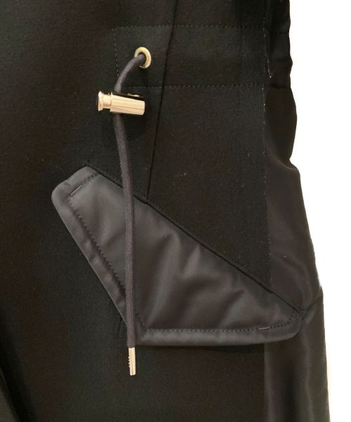 sacai（サカイ）sacai (サカイ) WOOL MELTON CHESTER COAT ブラック サイズ:1の古着・服飾アイテム