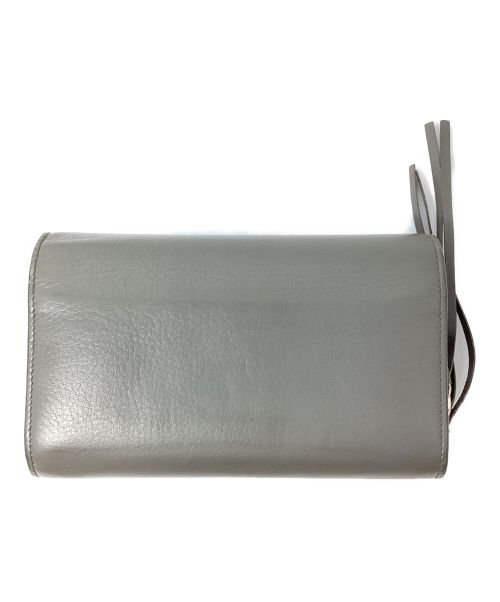 BALENCIAGA（バレンシアガ）BALENCIAGA (バレンシアガ) ペーパーマニージップアラウンド グレーの古着・服飾アイテム