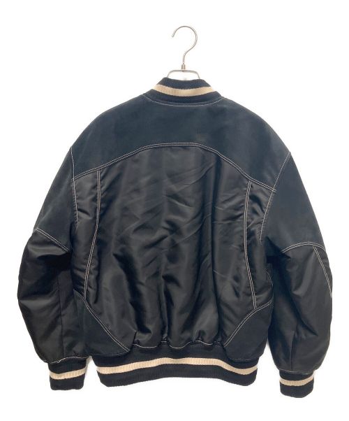 GIVENCHY（ジバンシィ）GIVENCHY (ジバンシィ) オーバーサイズ バーシティブルゾン ブラック×ホワイト サイズ:34の古着・服飾アイテム